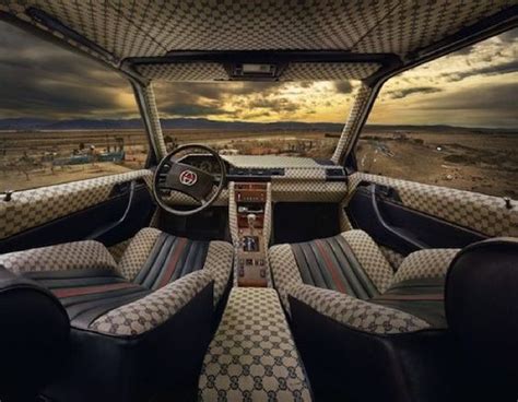 gucci car interior.